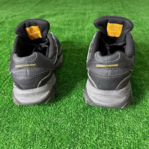 Skechers Cankton Men's Memory Foam Round Steel Toe Work Leather Shoes Size 10.5 - Picture 4 of 12